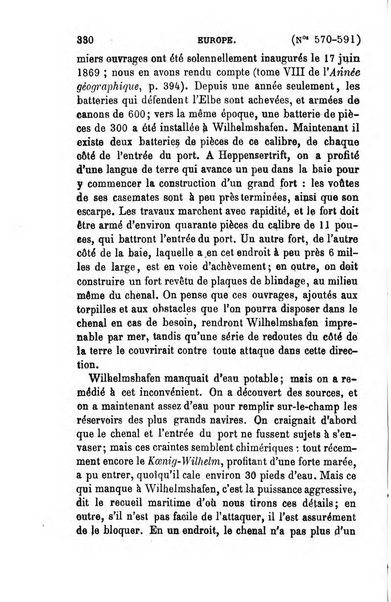 L'annee geographique revue annuelle des voyages de terre et de mer ainsi que des explorations, missions, relations et publications relatives aux sciences geographiques et ethnographiques