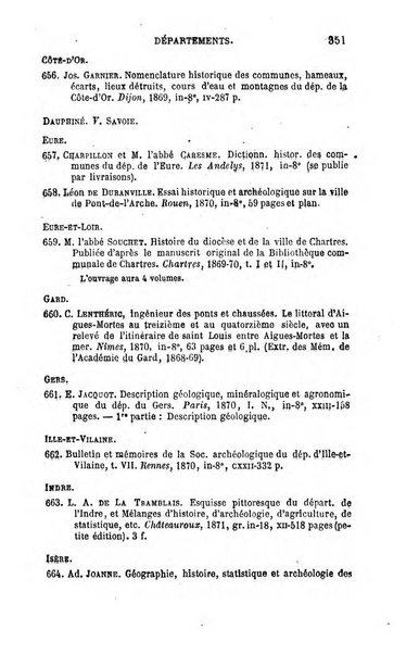 L'annee geographique revue annuelle des voyages de terre et de mer ainsi que des explorations, missions, relations et publications relatives aux sciences geographiques et ethnographiques