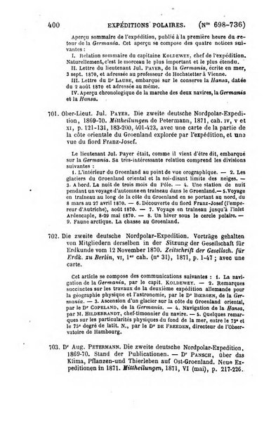 L'annee geographique revue annuelle des voyages de terre et de mer ainsi que des explorations, missions, relations et publications relatives aux sciences geographiques et ethnographiques