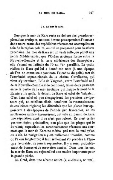 L'annee geographique revue annuelle des voyages de terre et de mer ainsi que des explorations, missions, relations et publications relatives aux sciences geographiques et ethnographiques