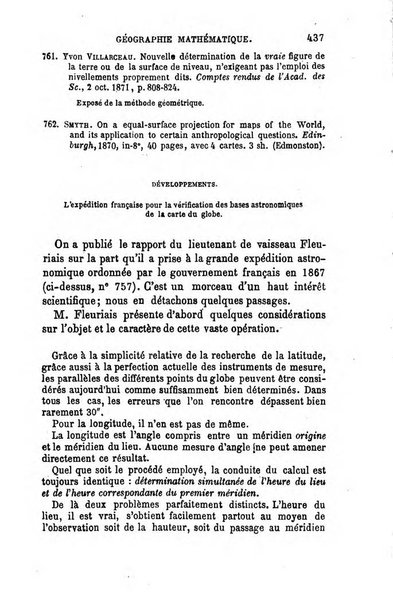 L'annee geographique revue annuelle des voyages de terre et de mer ainsi que des explorations, missions, relations et publications relatives aux sciences geographiques et ethnographiques