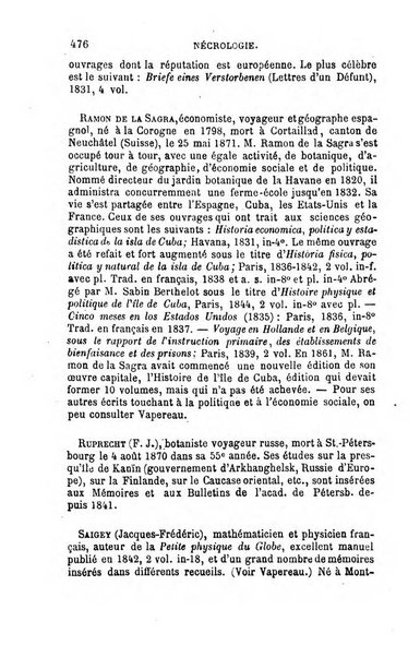 L'annee geographique revue annuelle des voyages de terre et de mer ainsi que des explorations, missions, relations et publications relatives aux sciences geographiques et ethnographiques