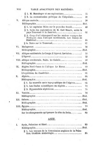 L'annee geographique revue annuelle des voyages de terre et de mer ainsi que des explorations, missions, relations et publications relatives aux sciences geographiques et ethnographiques