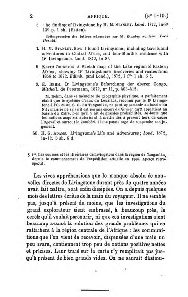 L'annee geographique revue annuelle des voyages de terre et de mer ainsi que des explorations, missions, relations et publications relatives aux sciences geographiques et ethnographiques