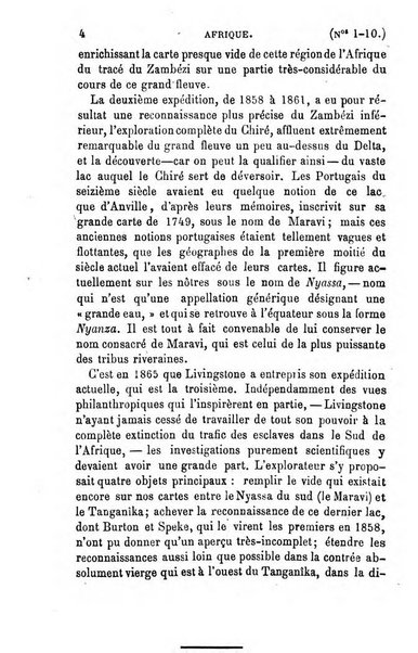 L'annee geographique revue annuelle des voyages de terre et de mer ainsi que des explorations, missions, relations et publications relatives aux sciences geographiques et ethnographiques