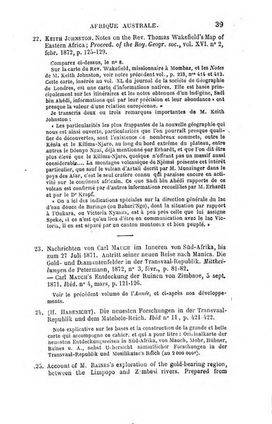 L'annee geographique revue annuelle des voyages de terre et de mer ainsi que des explorations, missions, relations et publications relatives aux sciences geographiques et ethnographiques