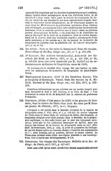 L'annee geographique revue annuelle des voyages de terre et de mer ainsi que des explorations, missions, relations et publications relatives aux sciences geographiques et ethnographiques