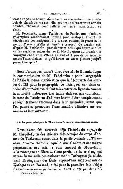 L'annee geographique revue annuelle des voyages de terre et de mer ainsi que des explorations, missions, relations et publications relatives aux sciences geographiques et ethnographiques