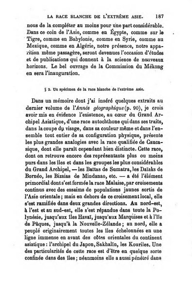 L'annee geographique revue annuelle des voyages de terre et de mer ainsi que des explorations, missions, relations et publications relatives aux sciences geographiques et ethnographiques