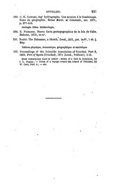 L'annee geographique revue annuelle des voyages de terre et de mer ainsi que des explorations, missions, relations et publications relatives aux sciences geographiques et ethnographiques