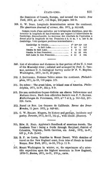 L'annee geographique revue annuelle des voyages de terre et de mer ainsi que des explorations, missions, relations et publications relatives aux sciences geographiques et ethnographiques