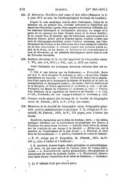 L'annee geographique revue annuelle des voyages de terre et de mer ainsi que des explorations, missions, relations et publications relatives aux sciences geographiques et ethnographiques