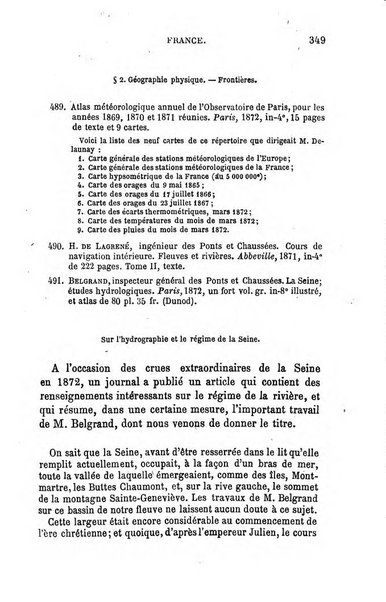 L'annee geographique revue annuelle des voyages de terre et de mer ainsi que des explorations, missions, relations et publications relatives aux sciences geographiques et ethnographiques