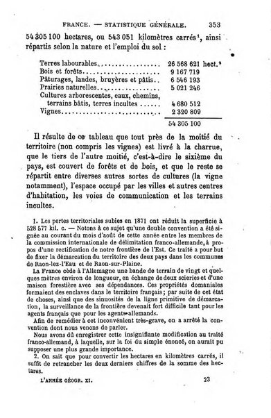 L'annee geographique revue annuelle des voyages de terre et de mer ainsi que des explorations, missions, relations et publications relatives aux sciences geographiques et ethnographiques