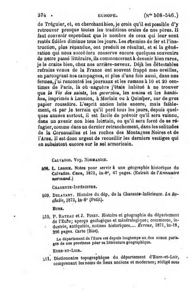 L'annee geographique revue annuelle des voyages de terre et de mer ainsi que des explorations, missions, relations et publications relatives aux sciences geographiques et ethnographiques