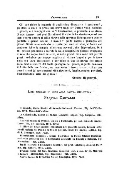 L'annotatore giornale della Società didascalica italiana di Roma