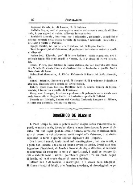 L'annotatore giornale della Società didascalica italiana di Roma