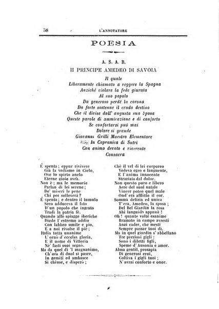 L'annotatore giornale della Società didascalica italiana di Roma