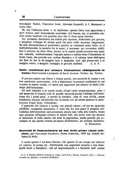 L'annotatore giornale della Società didascalica italiana di Roma