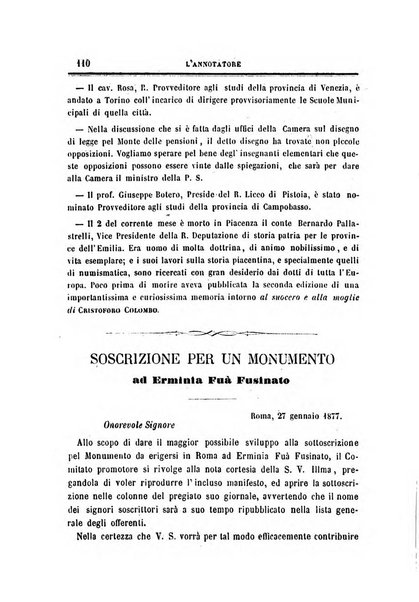 L'annotatore giornale della Società didascalica italiana di Roma