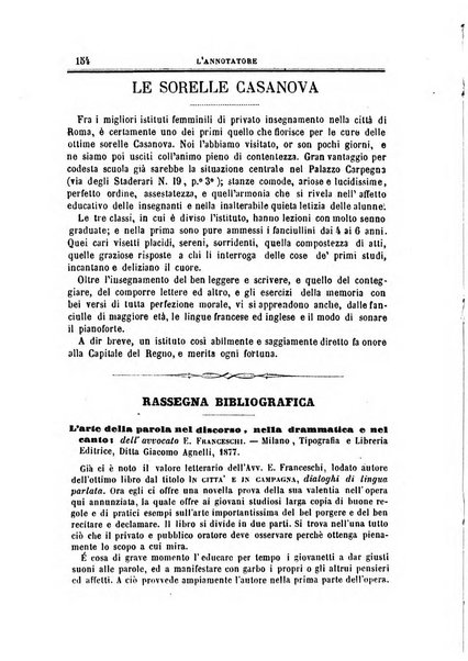 L'annotatore giornale della Società didascalica italiana di Roma