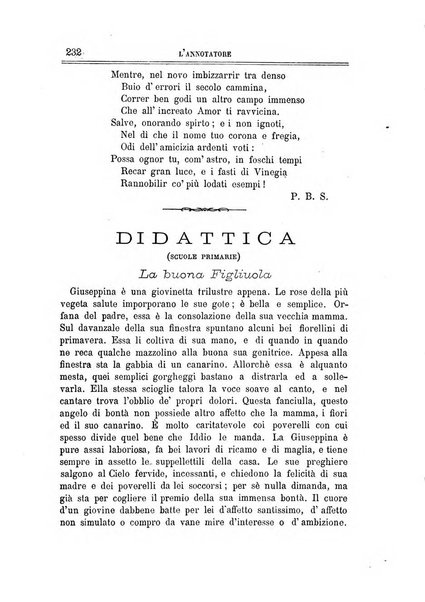 L'annotatore giornale della Società didascalica italiana di Roma