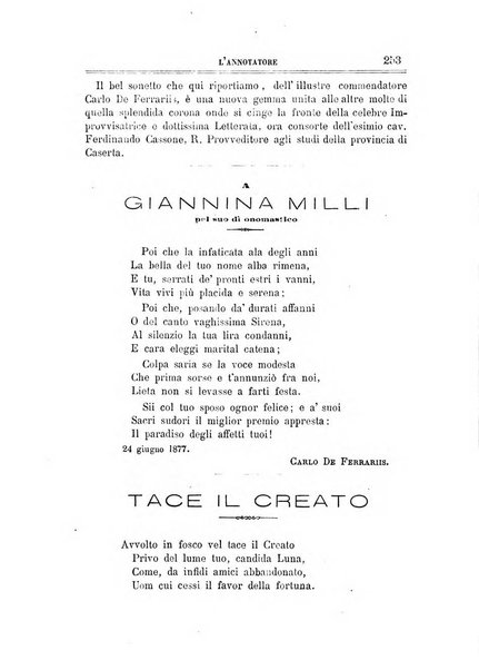 L'annotatore giornale della Società didascalica italiana di Roma