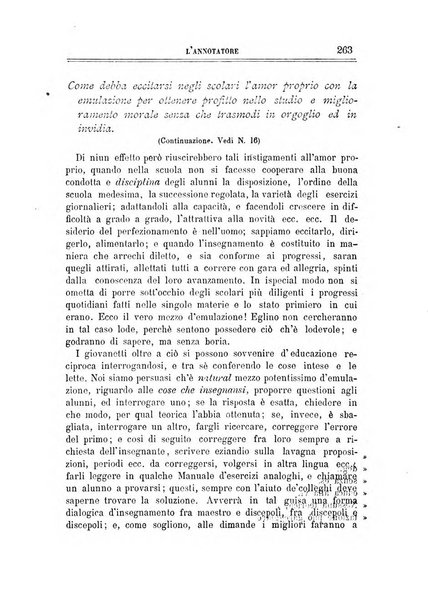 L'annotatore giornale della Società didascalica italiana di Roma