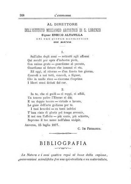 L'annotatore giornale della Società didascalica italiana di Roma