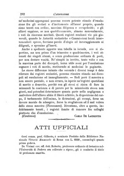 L'annotatore giornale della Società didascalica italiana di Roma