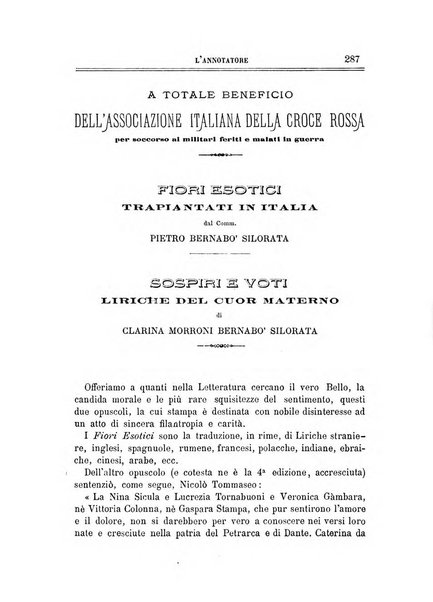 L'annotatore giornale della Società didascalica italiana di Roma