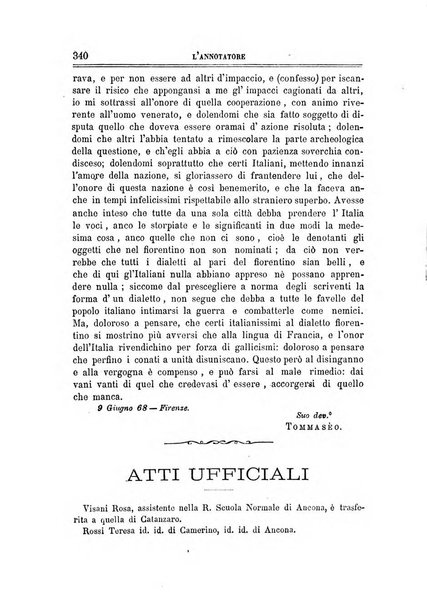 L'annotatore giornale della Società didascalica italiana di Roma