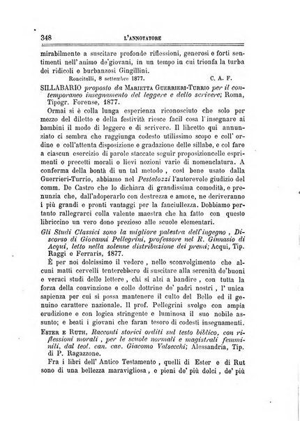 L'annotatore giornale della Società didascalica italiana di Roma