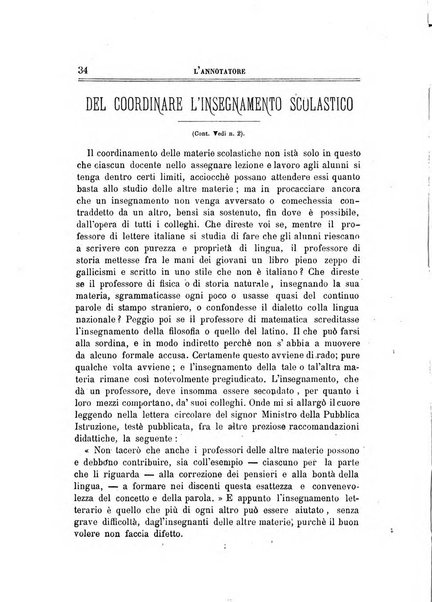 L'annotatore giornale della Società didascalica italiana di Roma