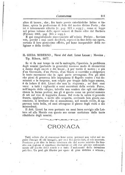 L'annotatore giornale della Società didascalica italiana di Roma