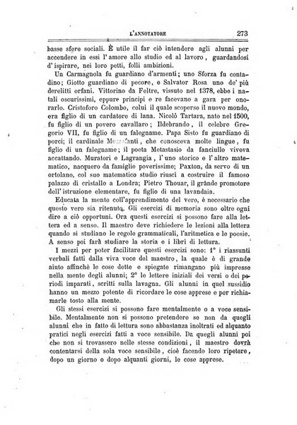 L'annotatore giornale della Società didascalica italiana di Roma