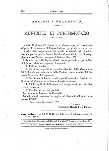 L'annotatore giornale della Società didascalica italiana di Roma