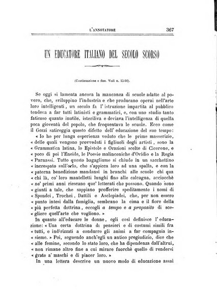 L'annotatore giornale della Società didascalica italiana di Roma