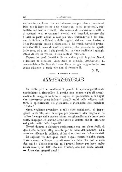 L'annotatore giornale della Società didascalica italiana di Roma