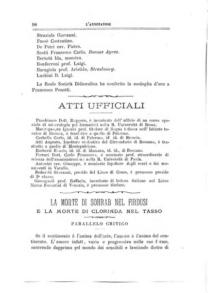 L'annotatore giornale della Società didascalica italiana di Roma