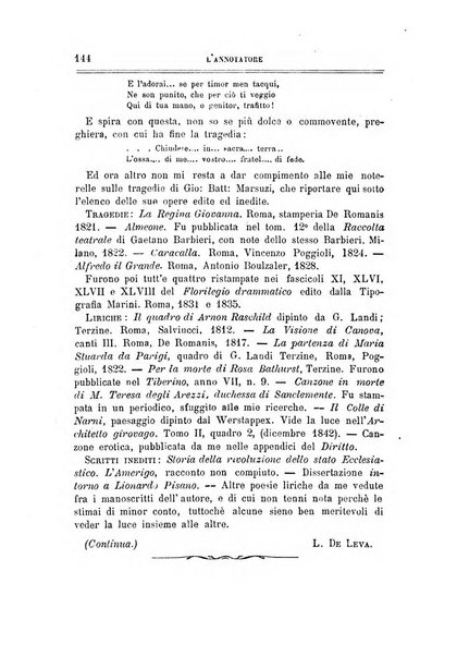 L'annotatore giornale della Società didascalica italiana di Roma