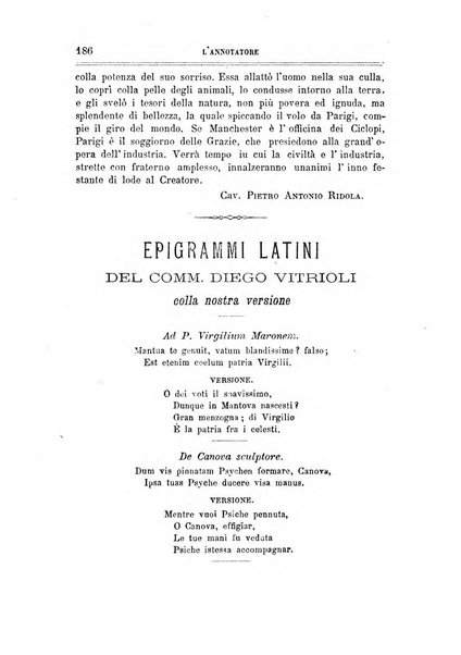 L'annotatore giornale della Società didascalica italiana di Roma