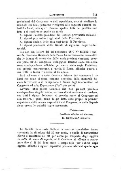 L'annotatore giornale della Società didascalica italiana di Roma