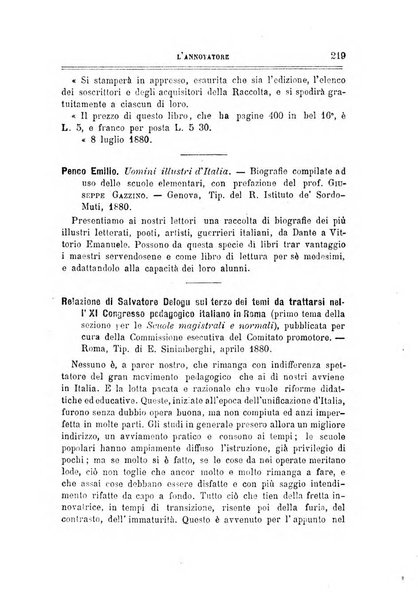 L'annotatore giornale della Società didascalica italiana di Roma