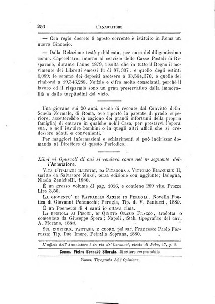 L'annotatore giornale della Società didascalica italiana di Roma