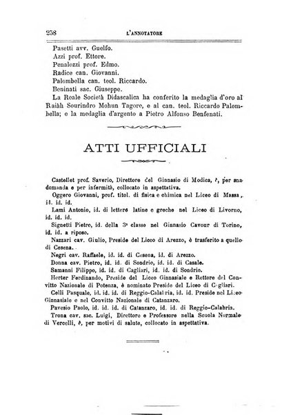 L'annotatore giornale della Società didascalica italiana di Roma