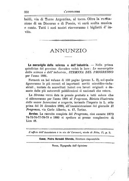 L'annotatore giornale della Società didascalica italiana di Roma