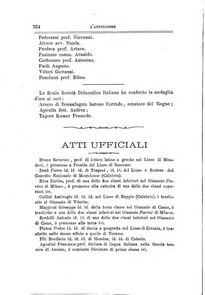 L'annotatore giornale della Società didascalica italiana di Roma