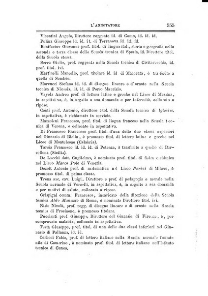 L'annotatore giornale della Società didascalica italiana di Roma