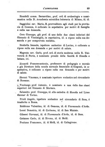 L'annotatore giornale della Società didascalica italiana di Roma